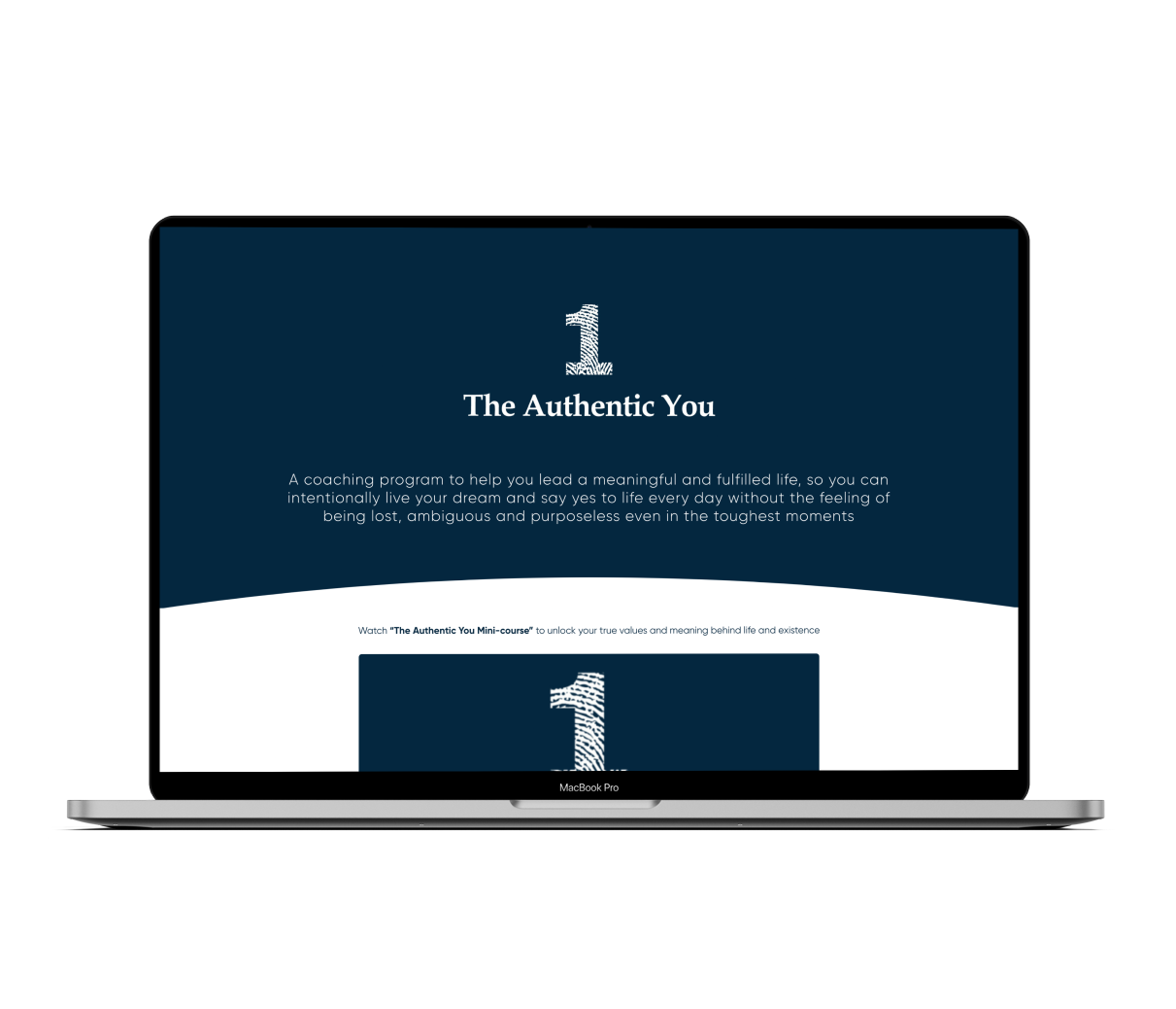 The authentic you webinar landing page