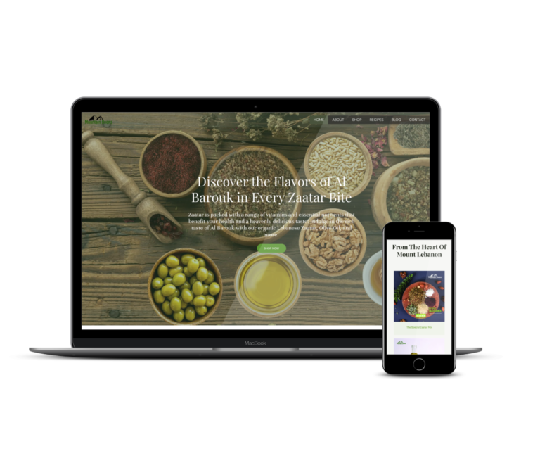 mountain boons website mockup