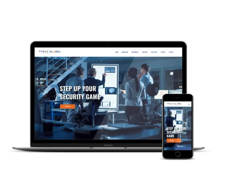 ttsecglobal website mockup